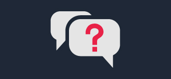 Icon of question bubbles
