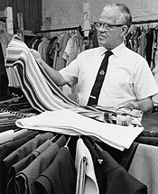 An image of a man in one of The Salvation Army's first Thrift Stores