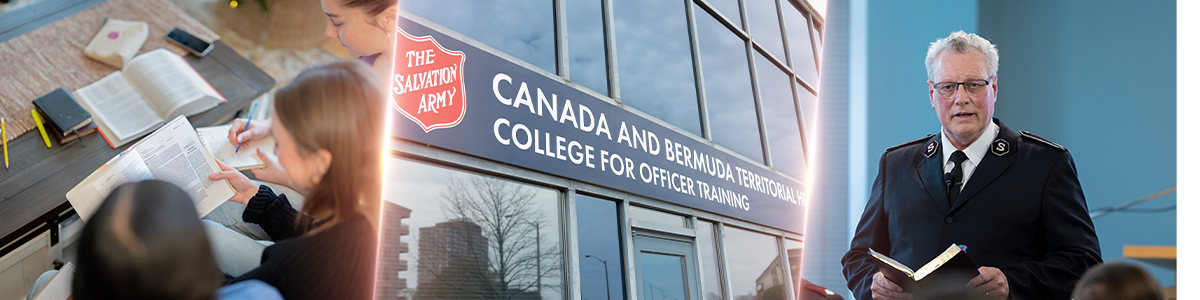 photo collage of cadet academic life