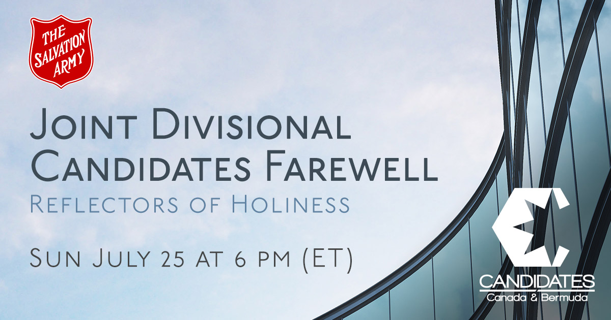 Sunday July 25th Online Meeting Joint Divisional Candidates Farewell Service