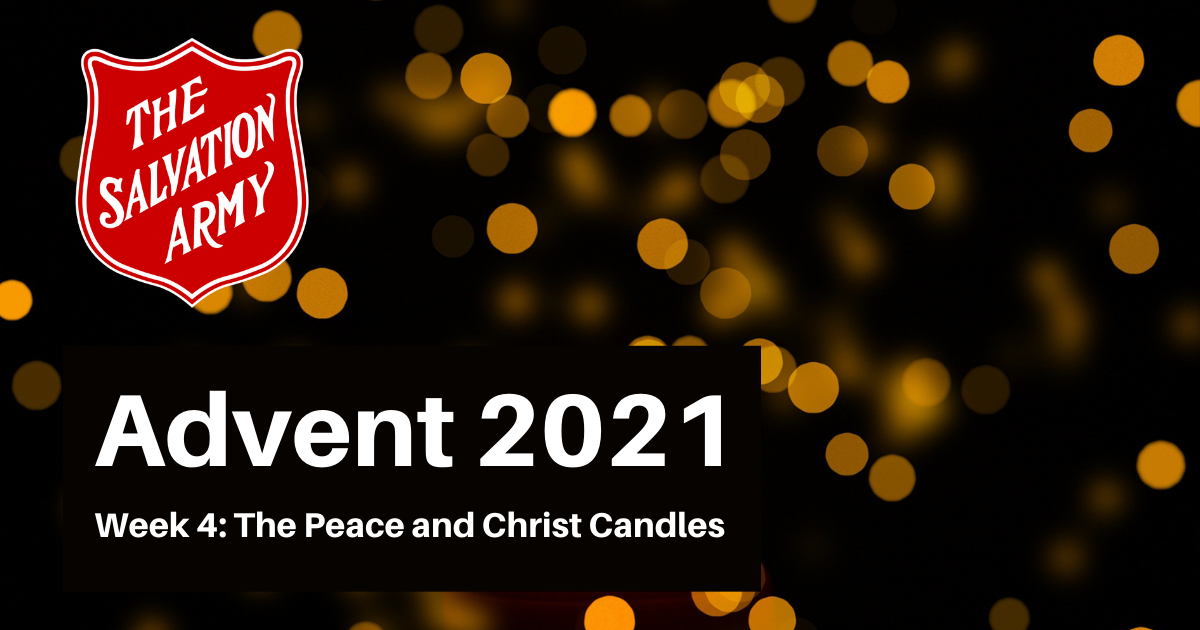 Advent 2021 Week 4: The Peace and Christ Candles Online Worship Service graphic 