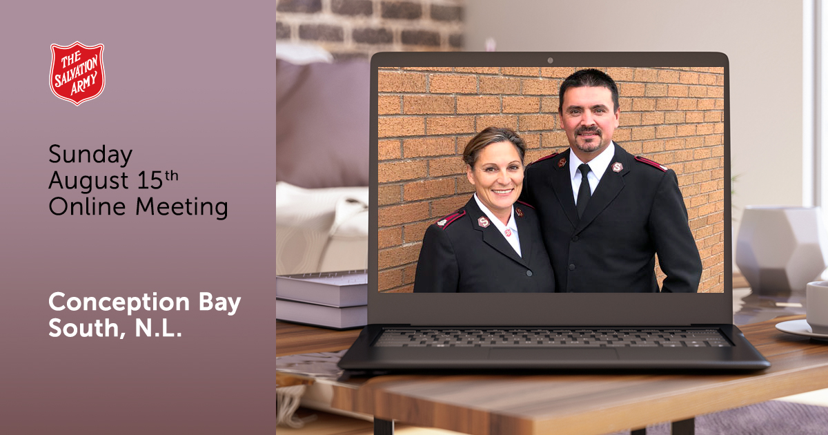 Sunday August 15th Online Meeting Conception Bay South, N.L.